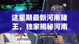 獨家揭秘，河南賭王最新高科技神器，革新功能引領(lǐng)極致體驗，科技重塑賭壇風(fēng)云！