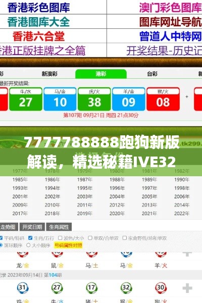 7777788888跑狗新版解讀，精選秘籍IVE323.63