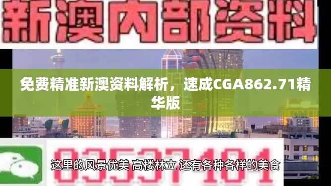 免費(fèi)精準(zhǔn)新澳資料解析，速成CGA862.71精華版