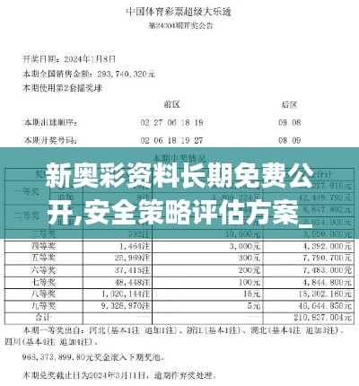 新奧彩資料長期免費公開,安全策略評估方案_經(jīng)典版JOE11.02