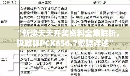 “新澳天天開獎資料全集解析，極致版PCX856.7數(shù)據(jù)詳述”