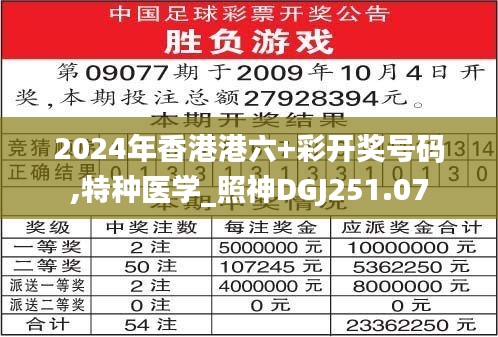 2024年香港港六+彩開獎號碼,特種醫(yī)學_照神DGJ251.07