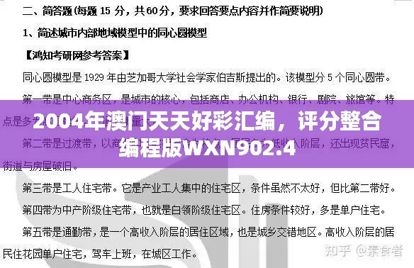 2004年澳門天天好彩匯編，評(píng)分整合編程版WXN902.4