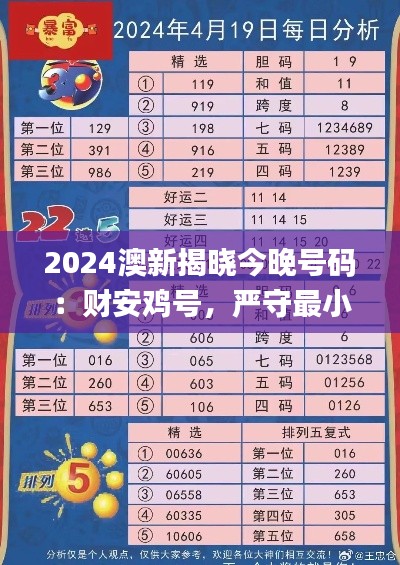 2024澳新揭曉今晚號(hào)碼：財(cái)安雞號(hào)，嚴(yán)守最小泄露標(biāo)準(zhǔn)_中成GXV647.79