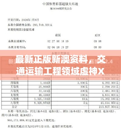 最新正版新澳資料，交通運輸工程領(lǐng)域虛神XTJ241.47