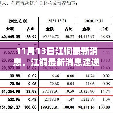 江銅最新動(dòng)態(tài)與行業(yè)進(jìn)展速遞，11月13日更新