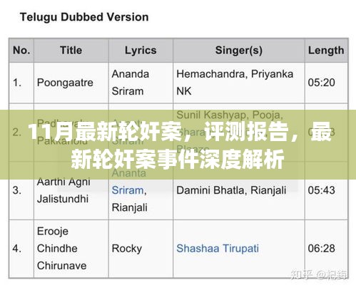 11月最新輪奸案深度解析與評(píng)測(cè)報(bào)告