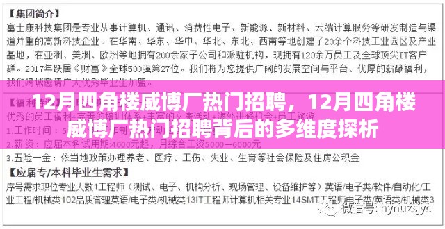 12月四角樓威博廠熱門(mén)招聘現(xiàn)象及其多維度探析