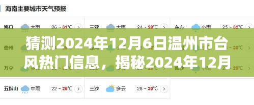 揭秘與預(yù)測，2024年溫州市臺風(fēng)熱門信息提前解讀與應(yīng)對準(zhǔn)備