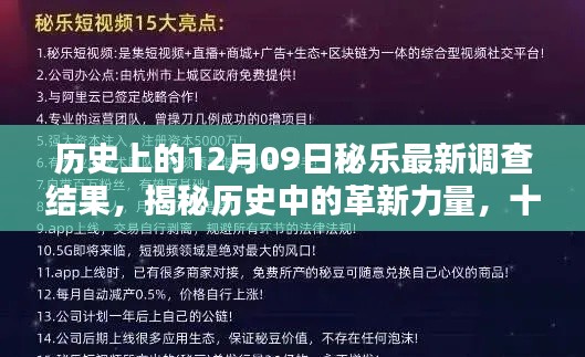 揭秘歷史革新力量，十二月九日秘樂最新科技產(chǎn)品深度解析與調(diào)查揭秘