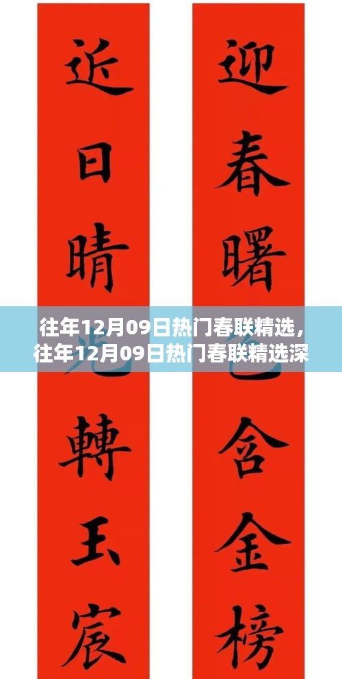 往年12月09日熱門春聯(lián)精選及其深度評測與介紹