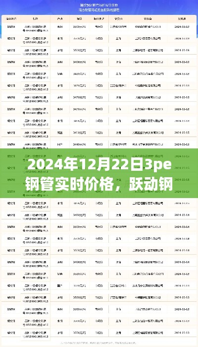 躍動鋼管市場，揭秘2024年12月22日3PE鋼管實時價格——洞悉變化，鑄就自信與成就之路。