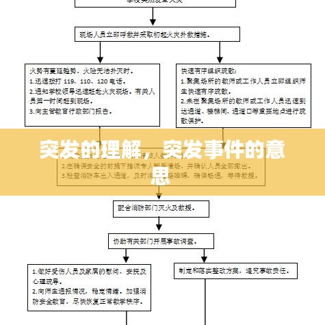 突發(fā)的理解，突發(fā)事件的意思 