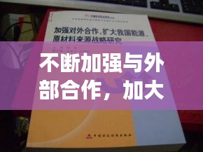 不斷加強與外部合作，加大對外合作 