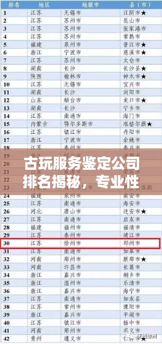 古玩服務(wù)鑒定公司排名揭秘，專業(yè)性與信譽(yù)度的雙重考量權(quán)威榜單
